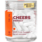 Cheers Protect Daily Liver Supplement bottle front view showing 60 capsules packaging.