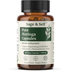 Sage & Self Pure Moringa Capsules for natural energy and daily wellness support