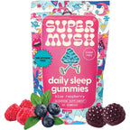 SuperMush Daily Sleep Mushroom Gummies front view authentic USA imported sleep supplement