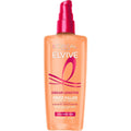 L'Oreal Paris Elvive Dream Lengths Frizz Killer Serum front view packaging showing pink pump dispenser.