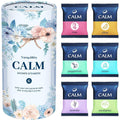 TranquilBliss Aromatherapy Shower Steamers 6 count cylinder package front view showing authentic essential oil gift set.