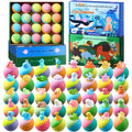 BloomFizzy kids bath bombs forty pack front packaging view showing jungle and ocean themes.