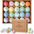 ZenBombs 20-piece bath bomb gift set front view showcasing the elegant packaging box