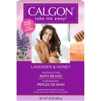 Calgon Ultra Moisturizing Bath Beads Lavender and Honey thirty ounce front packaging view