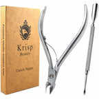Krisp Beauty professional stainless steel cuticle nipper front view
