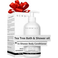 New Miuz Magnesium In-Shower Body Conditioner bottle front view for post-shower skin hydration.