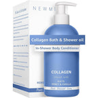 New Miuz Collagen In Shower Body Conditioner blue pump bottle front view