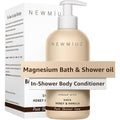New Miuz Magnesium InShower Body Conditioner front view of pump bottle