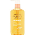 Thanks to Nature Nourish Sweet Almond and Vanilla Shower Oil front view bottle
