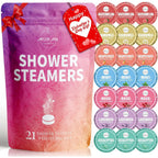 Muran Shower Aromatherapy Steamers 21-pack front view showcasing luxury gift packaging