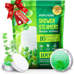 POPCHOSE Shower Steamers Aromatherapy 16 Pack front view showcasing the premium packaging for home spa relaxation.