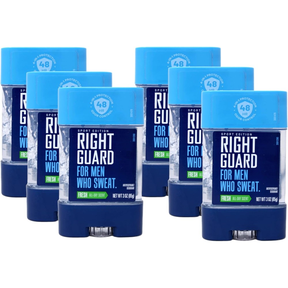 Right Guard Sport Edition Antiperspirant and Deodorant Clear Gel Fresh front view packaging.