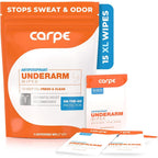 Carpe Antiperspirant Underarm Wipes front view packaging
