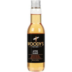 Woody's Aftershave For Men Tonic front view bottle for premium post shave skin soothing.