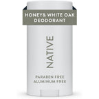 Native Honey and White Oak aluminum free deodorant stick front view