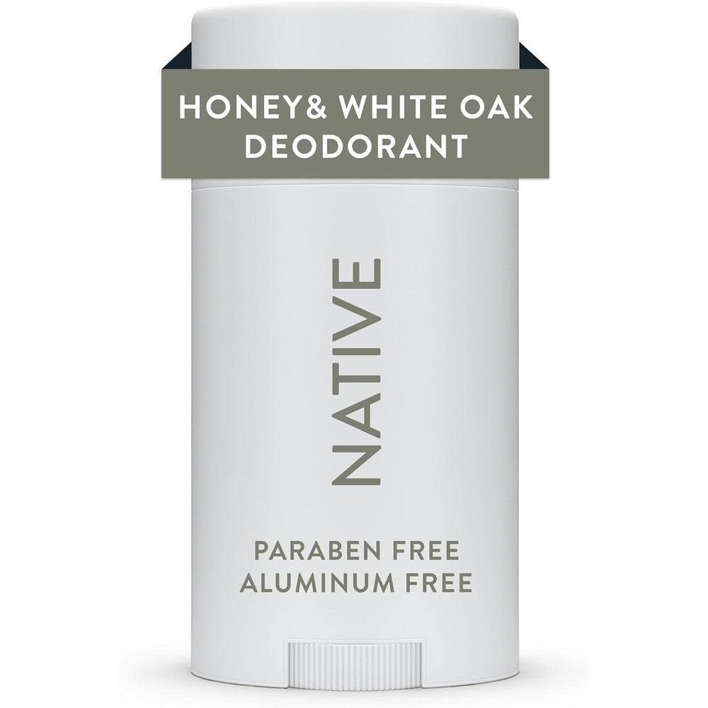 Native Honey and White Oak aluminum free deodorant stick front view