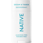 Native Ocean and Timber deodorant front view stick