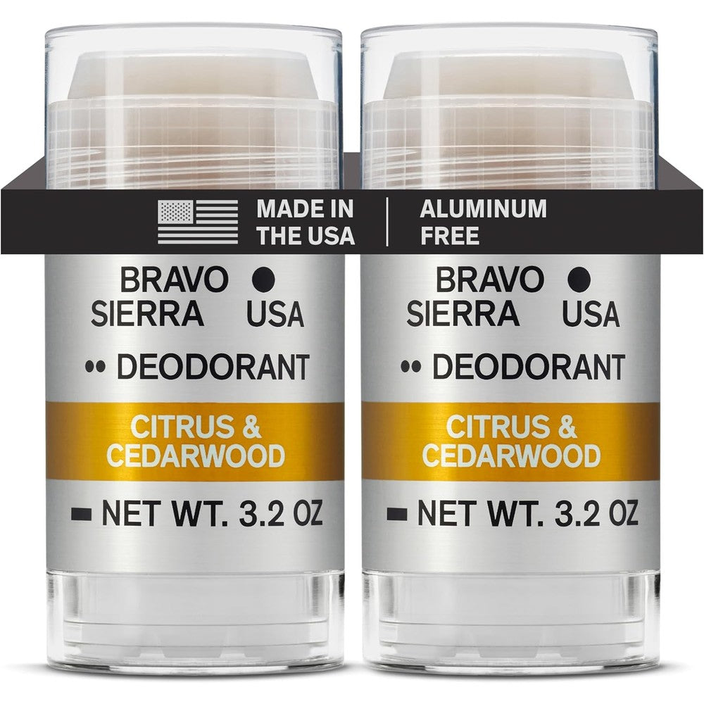 Bravo Sierra aluminum free deodorant 2 pack front view