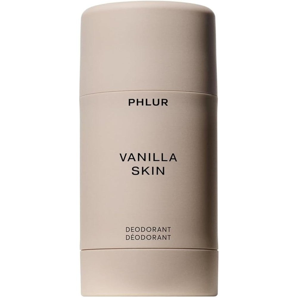 Phlur Vanilla Skin Natural Deodorant front view minimalist packaging
