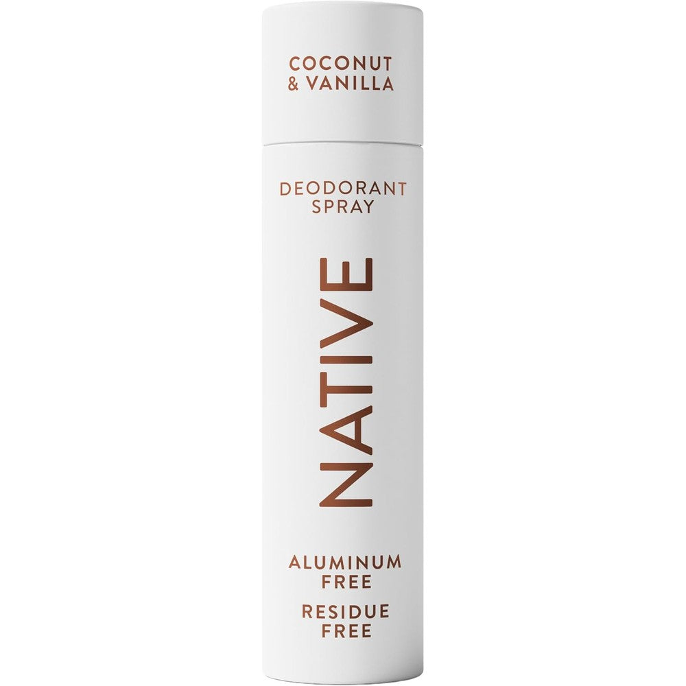 Native Deodorant and Body Spray Coconut and Vanilla front view