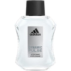 Adidas Dynamic Pulse Aftershave front view bottle on a clean background.