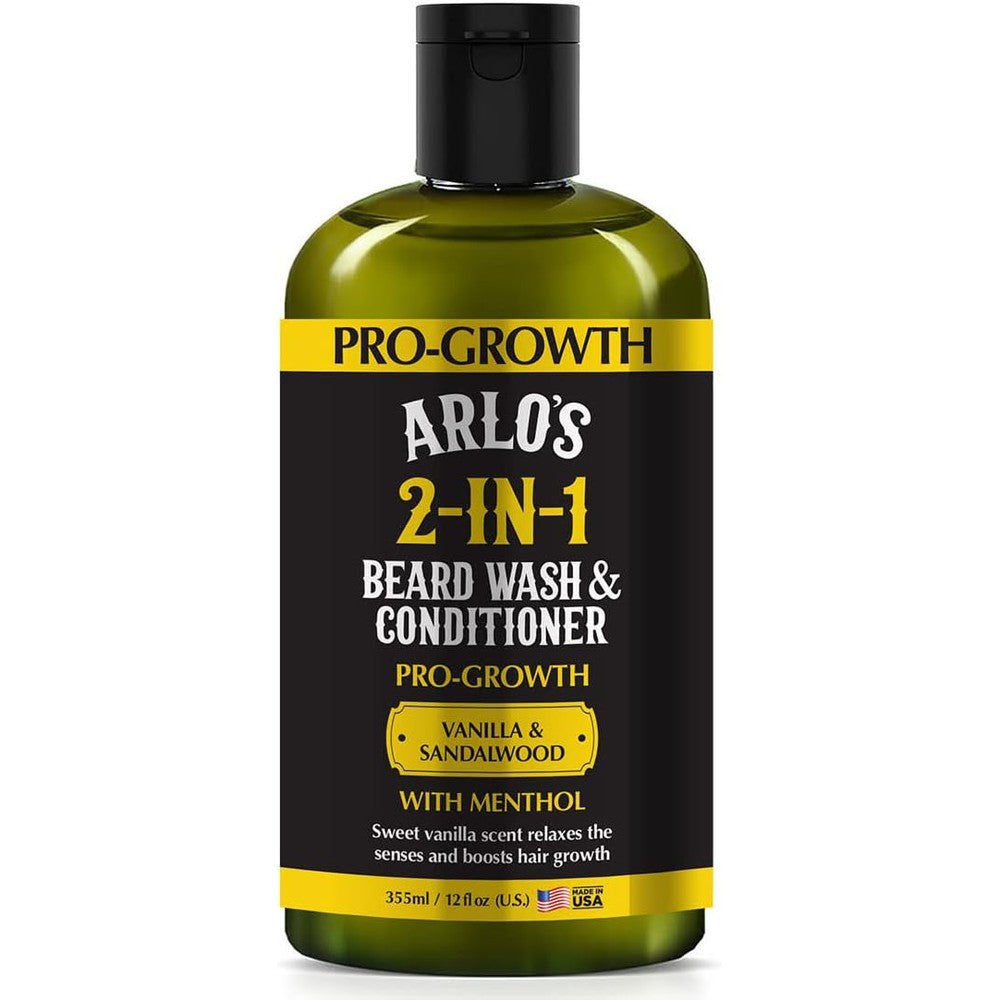 Arlo's Pro-Growth 2-in-1 Beard Wash and Conditioner front view