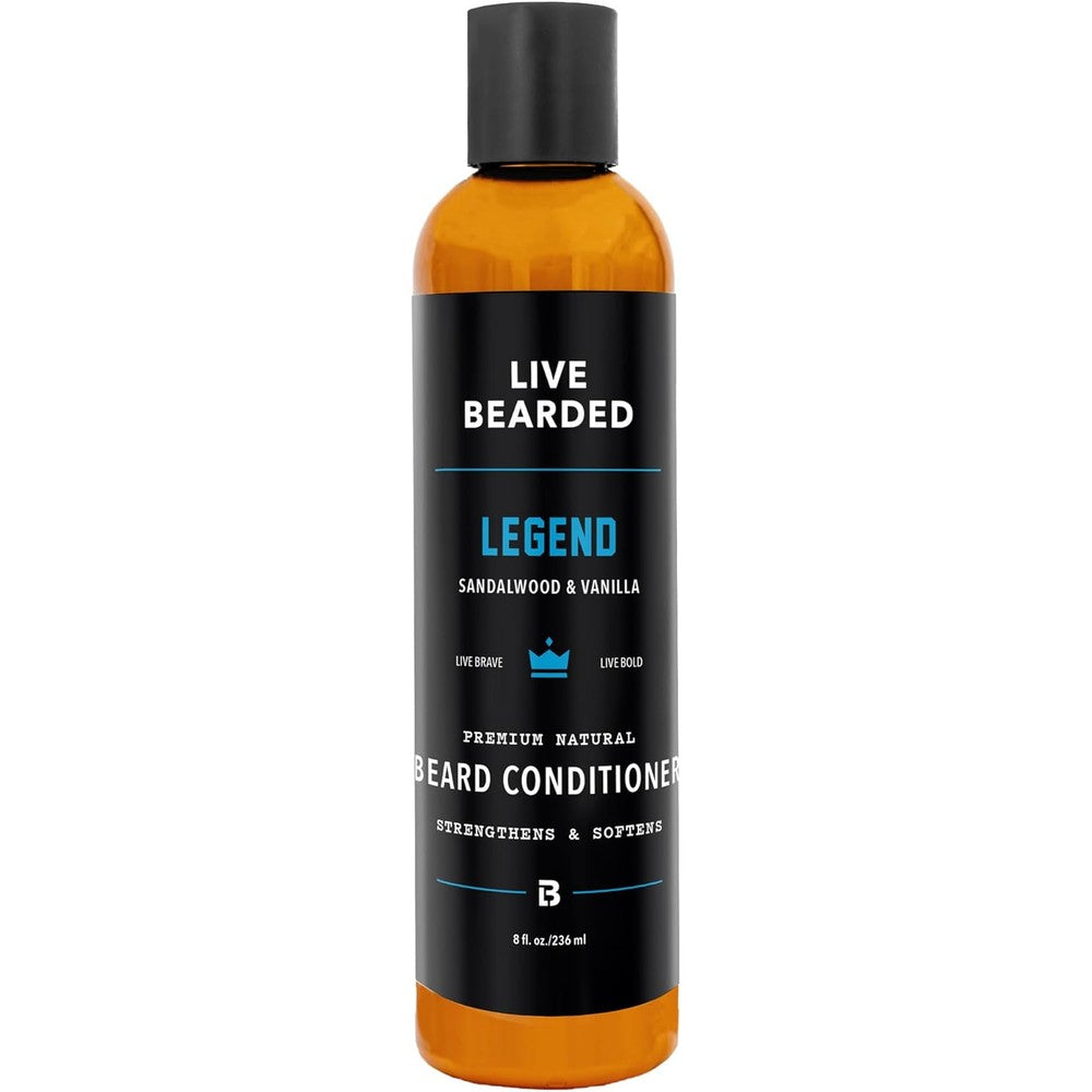 Live Bearded Beard Conditioner Legend scent front bottle view