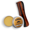 Golden Beards Mustache Wax with GB-71 Comb set packaging
