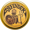 The Vintage Grooming Co Death Grip Defender Mustache Balm tin front view