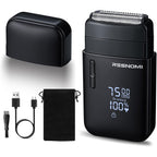 Resnomi electric foil shaver front view in matte black