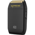 Supreme Trimmer Crunch STF602 front view of black electric shaver
