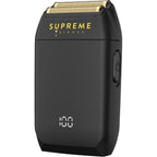 Supreme Trimmer Crunch STF602 front view of black electric shaver