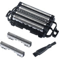 TRAH replacement blades and foil for Panasonic ARC5 front view package showcase