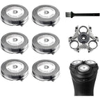 RF RollingFit SH30 replacement heads front view showing six blades and one retaining ring