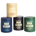 Body Prescriptions Men’s Exfoliating Body Scrub – Ultimate Skin Cleansing Wash in Jar with Twist-Top Lid, For All Skin Types, 21 Ounce (Pack of 4), Combo Pack