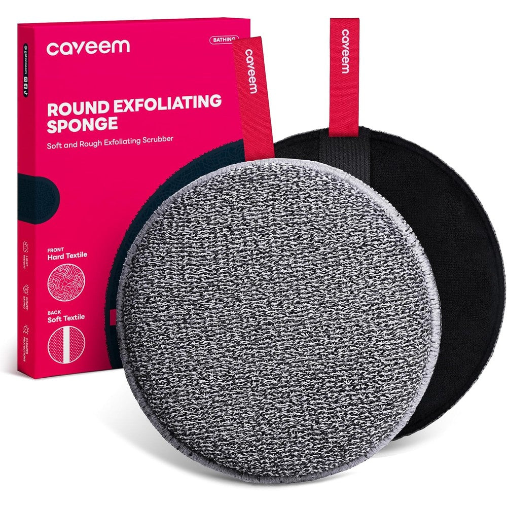 Exfoliating Body Scrubber, Bath and Body Scrub Buffer, Body Exfoliator for Remove Dead Skin, Gentle and Rough Lightweight Sponge for Shower (2 Pack)