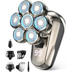 Unbranded 7D electric head shaver kit with gold handle
