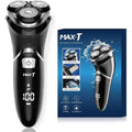 Max-T Corded And Cordless Rechargeable 3D Rotary Shaver For Men With Pop-up Sideburn Trimmer And IPX7 Waterproof Wet And Dry Capability - Image 1
