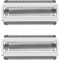 PRITECH replacement blades for electric lady shaver LD8001 front view showcasing the stainless steel foil head.