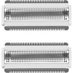 PRITECH replacement blades for electric lady shaver LD8001 front view showcasing the stainless steel foil head.