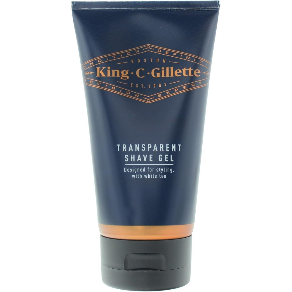 King C. Gillette Transparent Shave Gel bottle front view