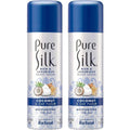 Pure Silk Shave Cream Coconut And Oat Flour front view pack of two