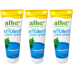 Alba Botanica Very Emollient Cream Shave Unscented 3 pack front view