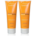 Trader Joe's Honey Mango Moisturizing Shave Cream front view twin pack