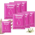 Fafortune women shaving cream travel packets front view showing jasmine variant branding
