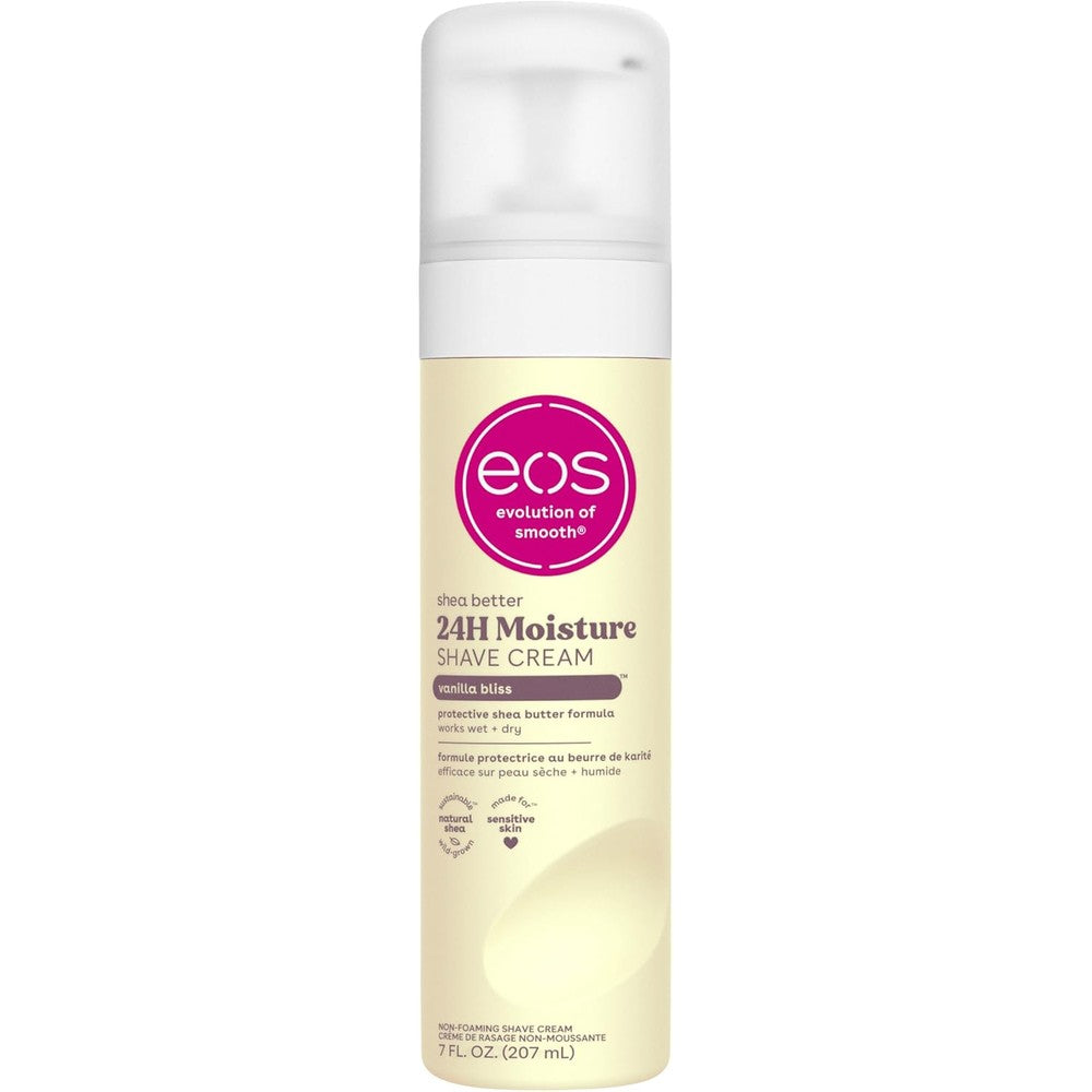 Eos Shea Better Vanilla Bliss Shave Cream front view