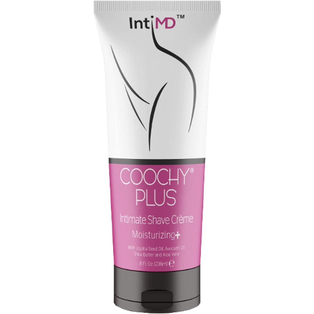 IntiMD COOCHY PLUS intimate shave cream front view bottle