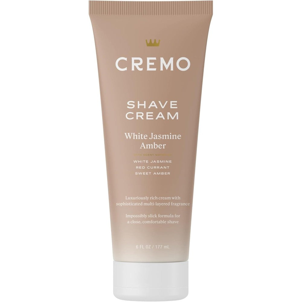 Cremo Women’s Shaving Cream White Jasmine Amber front view
