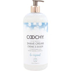 Coochy Intimate Shaving Cream Be Original thirty two ounce front view bottle showing moisturizing shave lotion labeling
