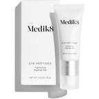 Medik8 Eye Peptides Gel bottle showing the 0.5 oz packaging for under eye care